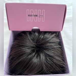 Black Brown messy bun hair piece